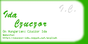 ida czuczor business card